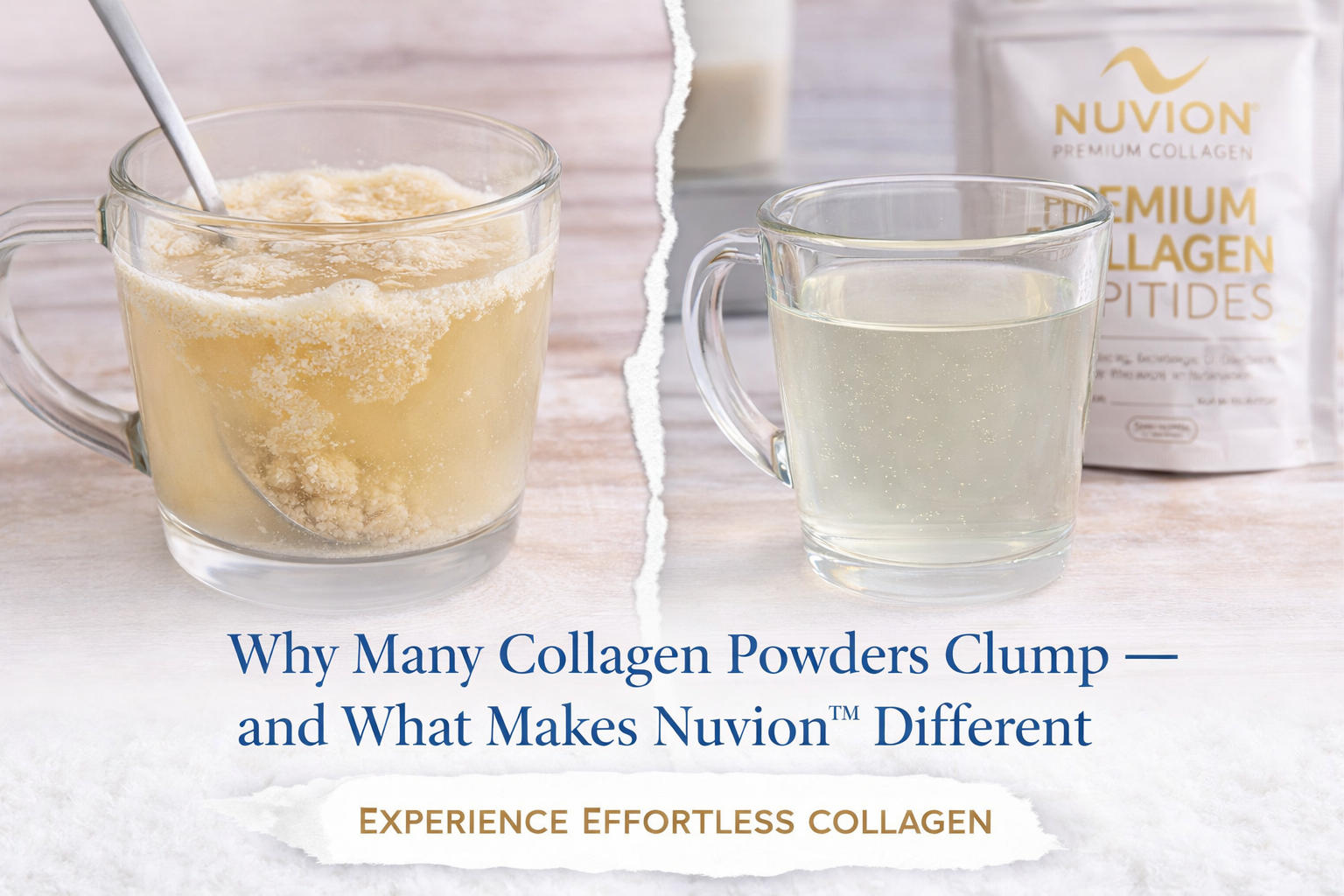 Why Many Collagen Powders Clump — and What Makes the Difference