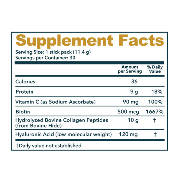 Premium Unflavored Collagen Peptides Powder